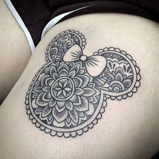 tatuagem mandala feminina