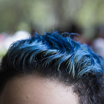 cabelo azul masculino