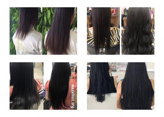 cabelo preto antes e depois