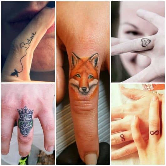 tipos de tatuagem no dedo 