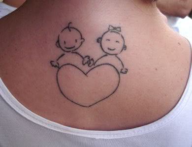 tatuagem para filhos casal