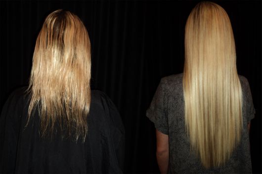 botox capilar antes e depois cabelo desnutrido