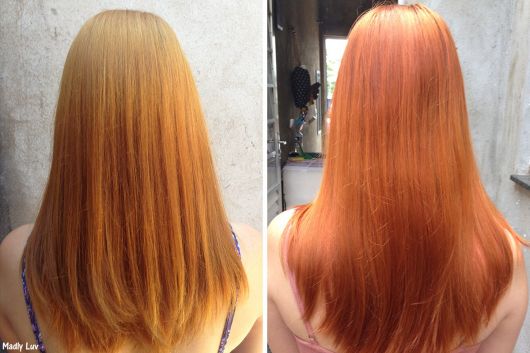 cabelo ruivo antes e depois