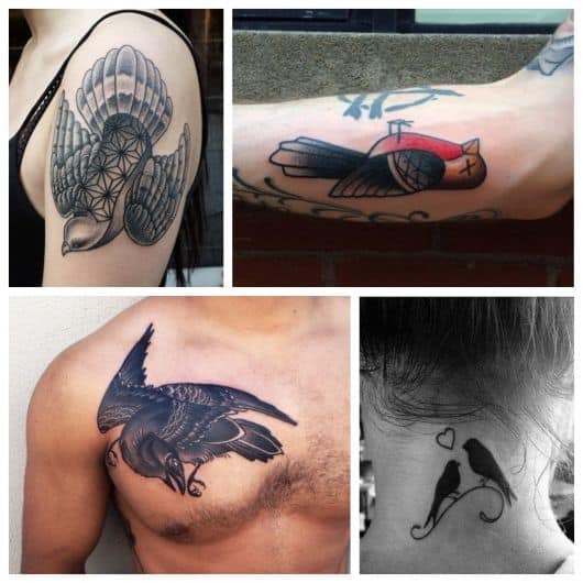 tatuagens de pássaros