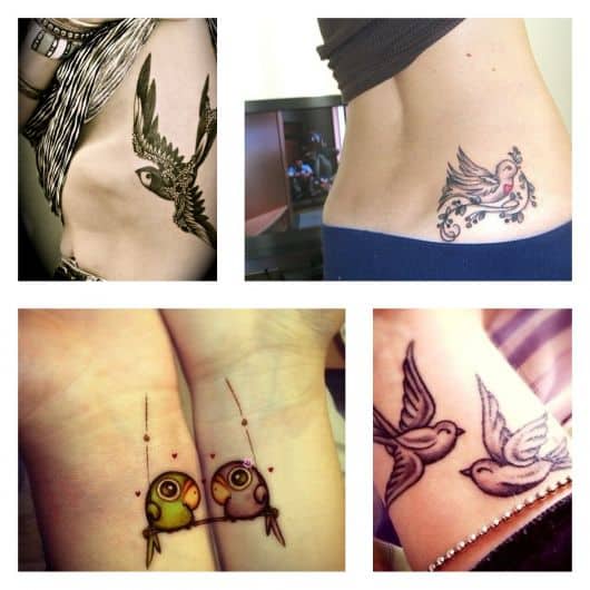 tatuagens de pássaros