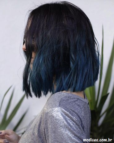 cabelo azul