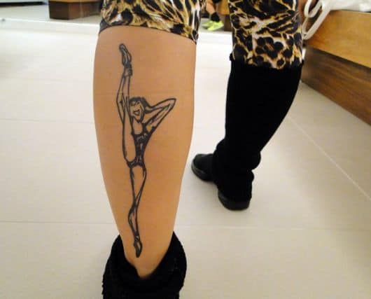 tatuagem de bailarina moderna