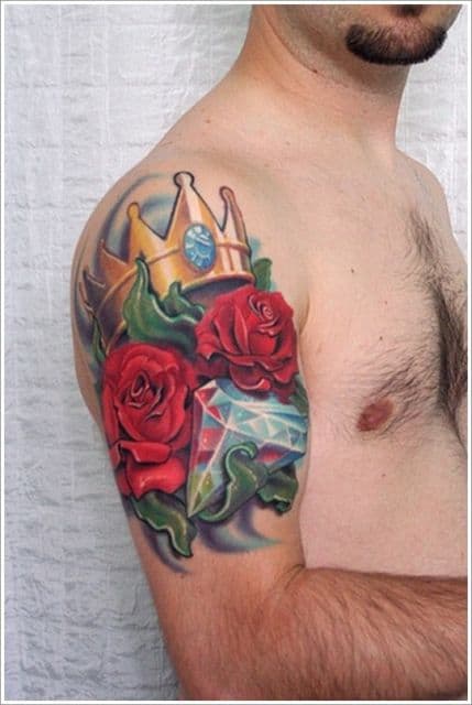tatuagem colorida homem