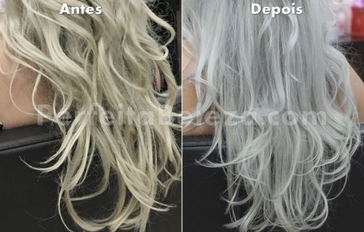 cabelo cinza antes e depois