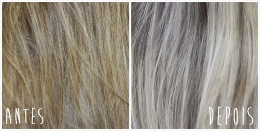 cabelo loiro antes e depois