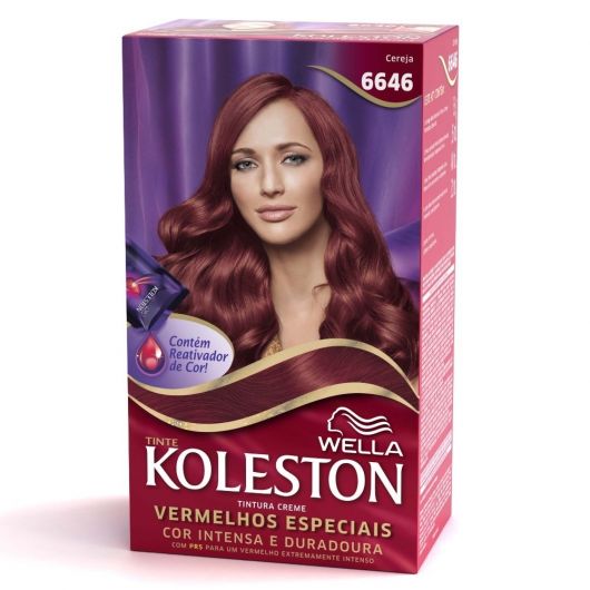 Tintas de cabelo vermelho Koleston