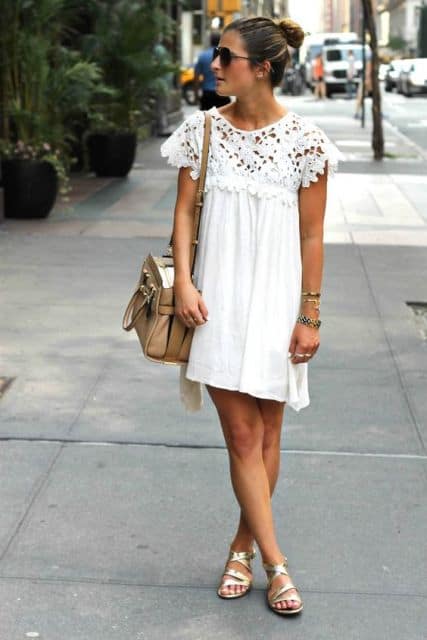 vestido curto branco
