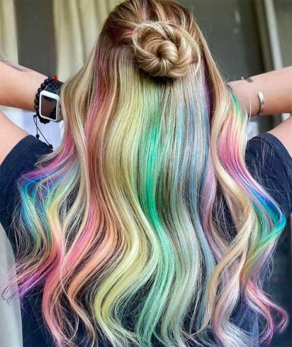 Cabelo Arco-Íris – 40 Inspirações p/ se Apaixonar pelo Rainbow Hair!