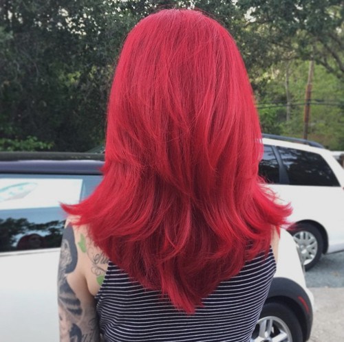cabelo vermelho fantasia