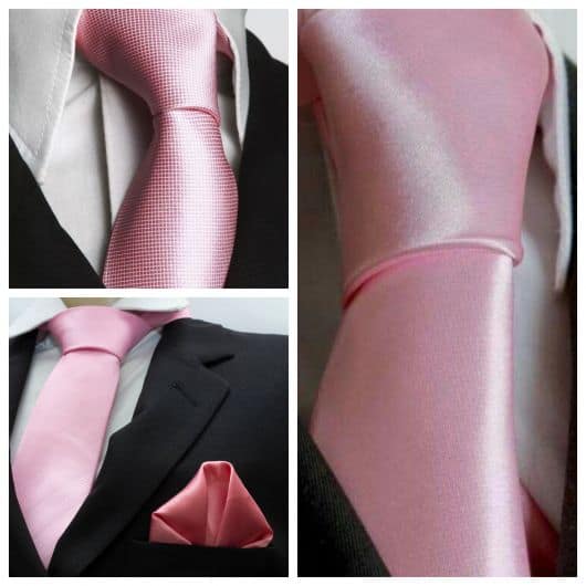 Gravata rosa bebê