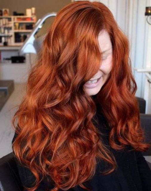 cabelo vermelho cobre