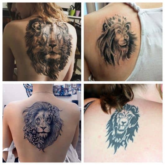 A tatuagem de leão apresenta uma enorme versatilidade para mulheres de todos os gostos e idades