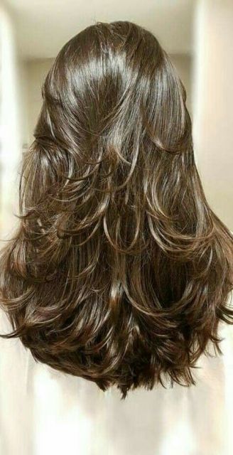 Corte de cabelo longo degradê