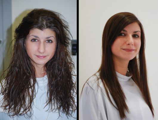 Progressiva desmaia cabelo antes e depois