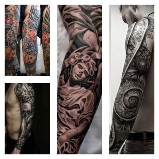 80 modelos irados de tatuagem no braço fechado masculino