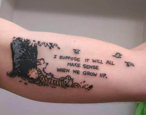 "I suppose it will all make sense when we grow up" - "Suponho que tudo fará sentido quando nós crescemos"
