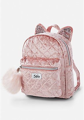 Mochila Feminina Gatinho Orelhas Mais Estojo De Brinde Cat