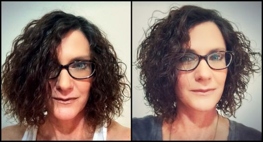 antes e depois cabelo ondulado
