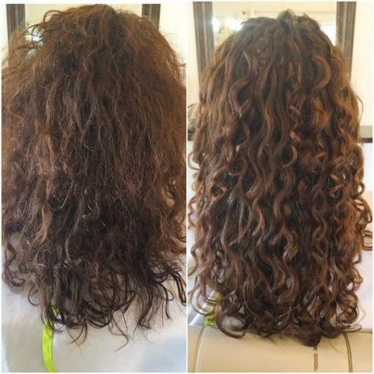 antes e depois cabelo longo