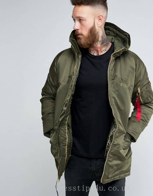 jaqueta parka militar masculina