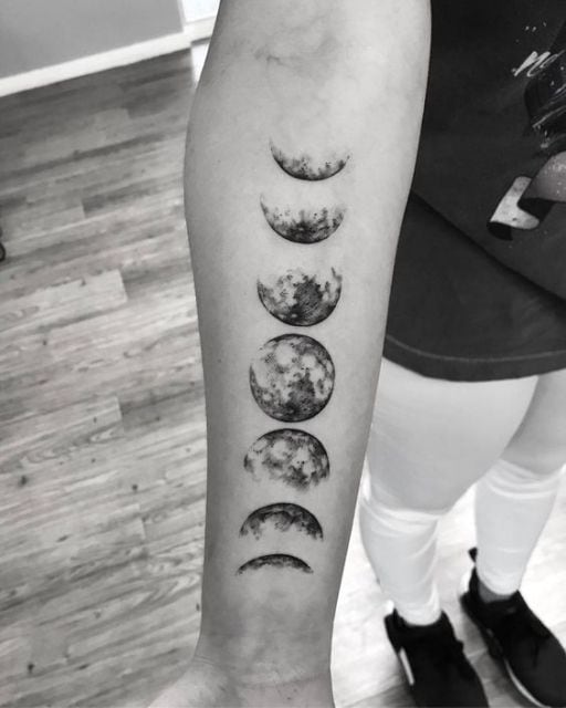 tatuagem fases da lua
