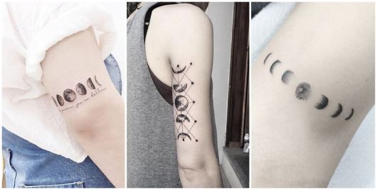 tatuagens de fases da lua