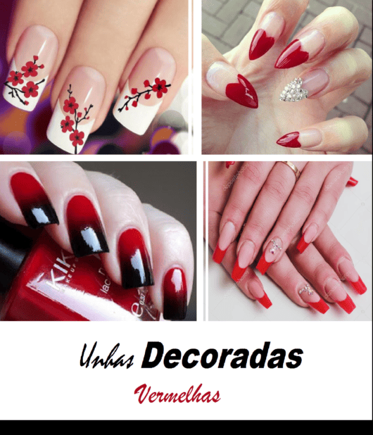 Featured image of post Simples Unha Posti a Simples Unhas Decoradas Vermelhas Unhas decoradas de vermelho com flor branca