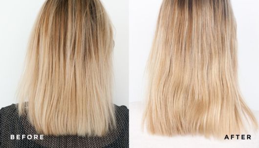 antes e depois cabelo loiro