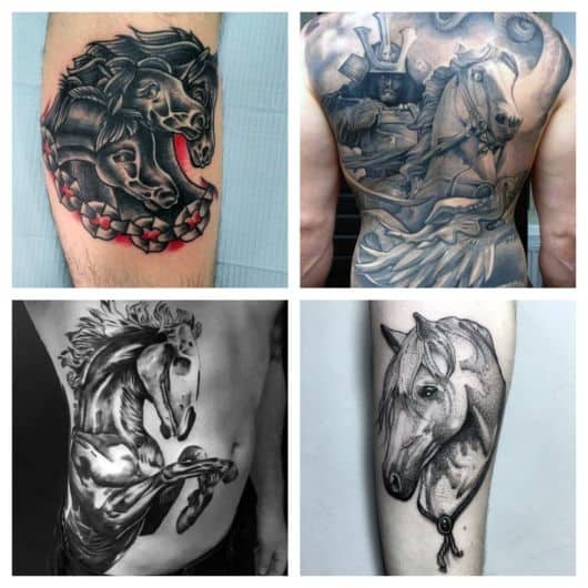 90 inspirações de tatuagem de cavalo para pessoas de todos os estilos