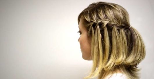 Trança cascata: em cabelo curto
