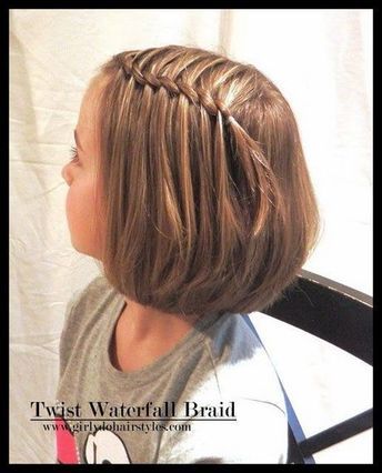 Trança cascata: em cabelo curto infantil