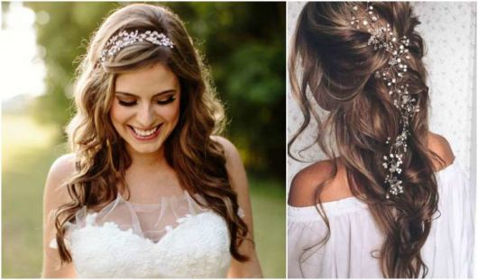 Penteados para casamento de dia: Para noiva com tiara