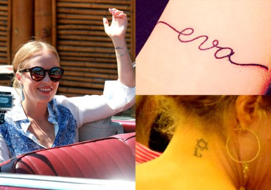 A atriz Letícia Persiles apostou em uma tattoo colorida