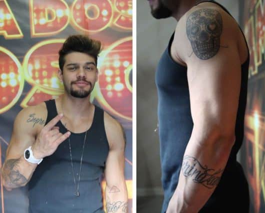 Lucas Lucco também é uma inspiração para quem deseja tatuar todo o corpo