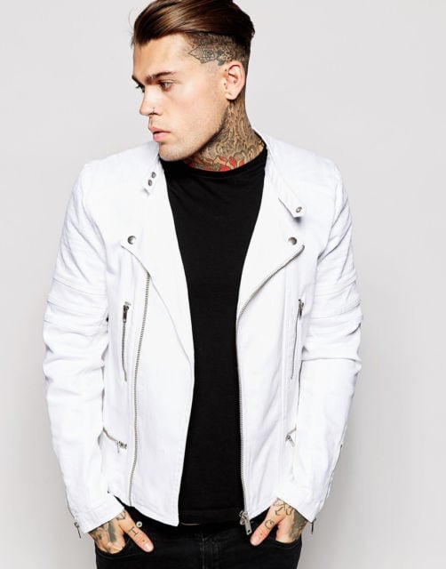 jaqueta branco masculino