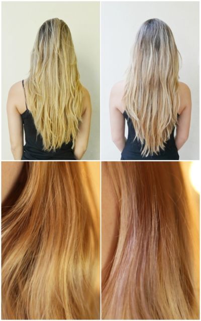 cabelos antes e depois
