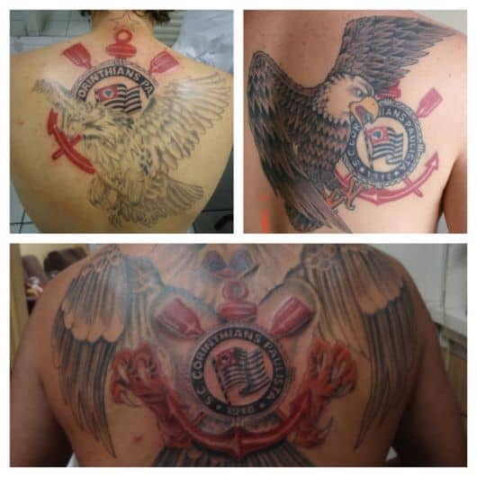 Ideias de tattoo do Corinthians nas costas