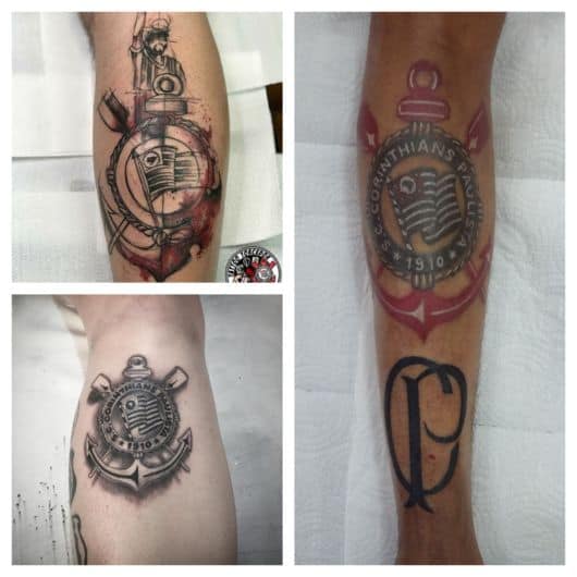 Modelos de tatuagem do Corinthians no braço