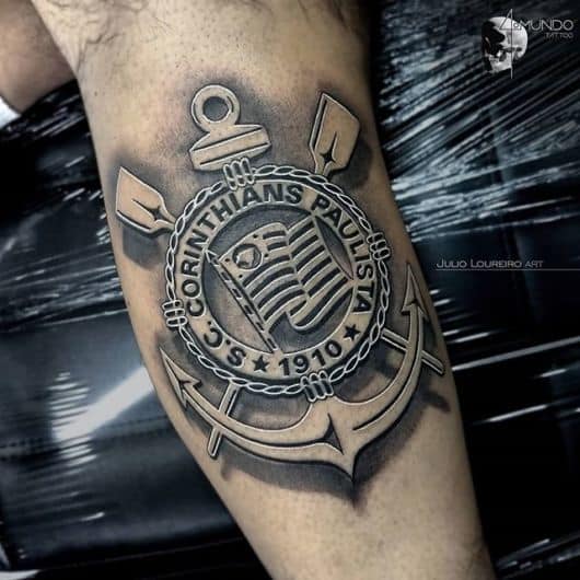 Tatuagem do Corinthians 70 Ideias para tatuar seu time do coração!