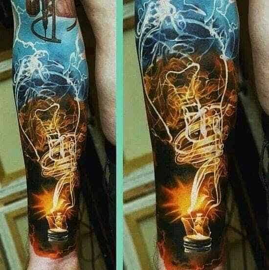 Tatuagem realista braço