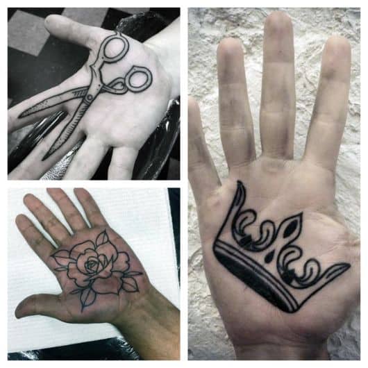  tatuagem na palma da mão