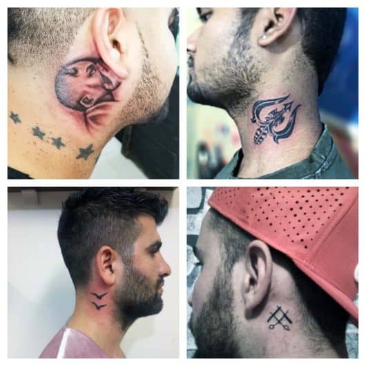 Tatuagem no pescoço masculina – 80 ideias e desenhos fascinantes!