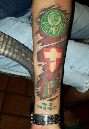 tatuagem do Palmeiras