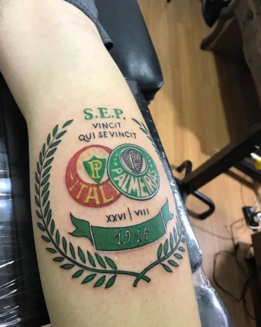 tatuagem do Palmeiras