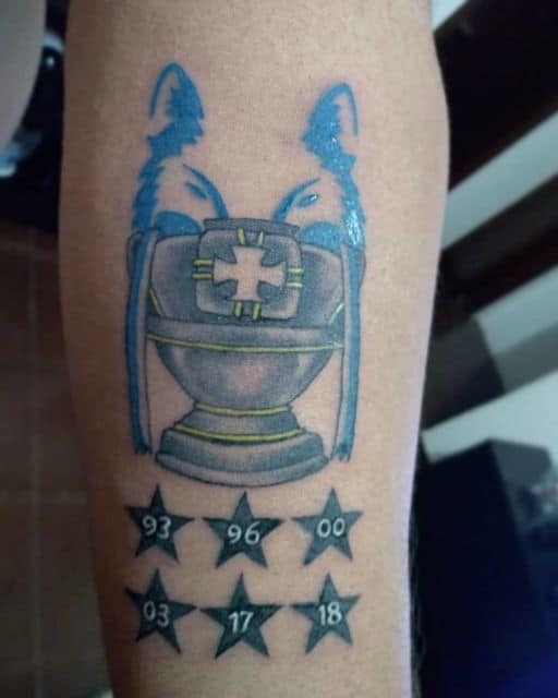 tatuagem do cruzeiro no braço